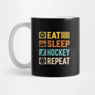 Eat Sleep Hockey Repeat Mug